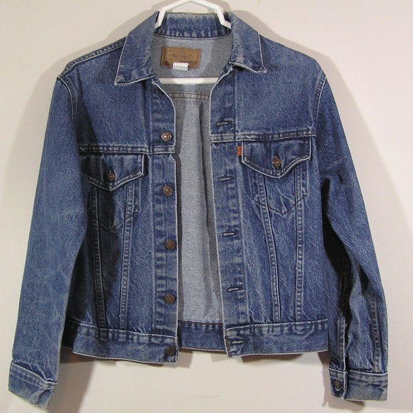 levi's orange tab denim jacket